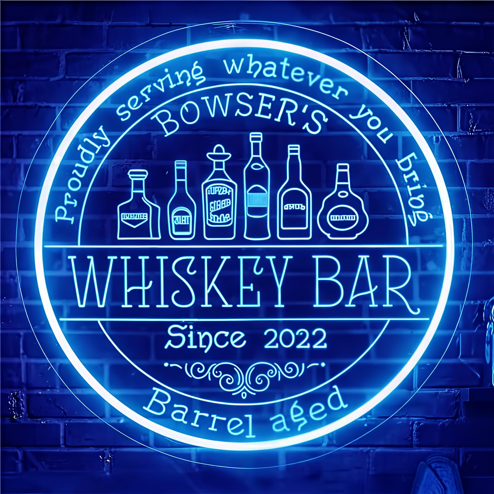 Custom Neon Bar Sign for Home Bar, Handmade Dimmable Personalized LED Bars Signs, 3D Custom Neon Beer Light Signs for Home Bars Pun Man Cave Wall Decor, Gift for Men Dad โ image 1