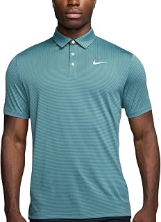 Tour Micro Print Golf Shirt Nike Dri-Fit Light Armory Blue