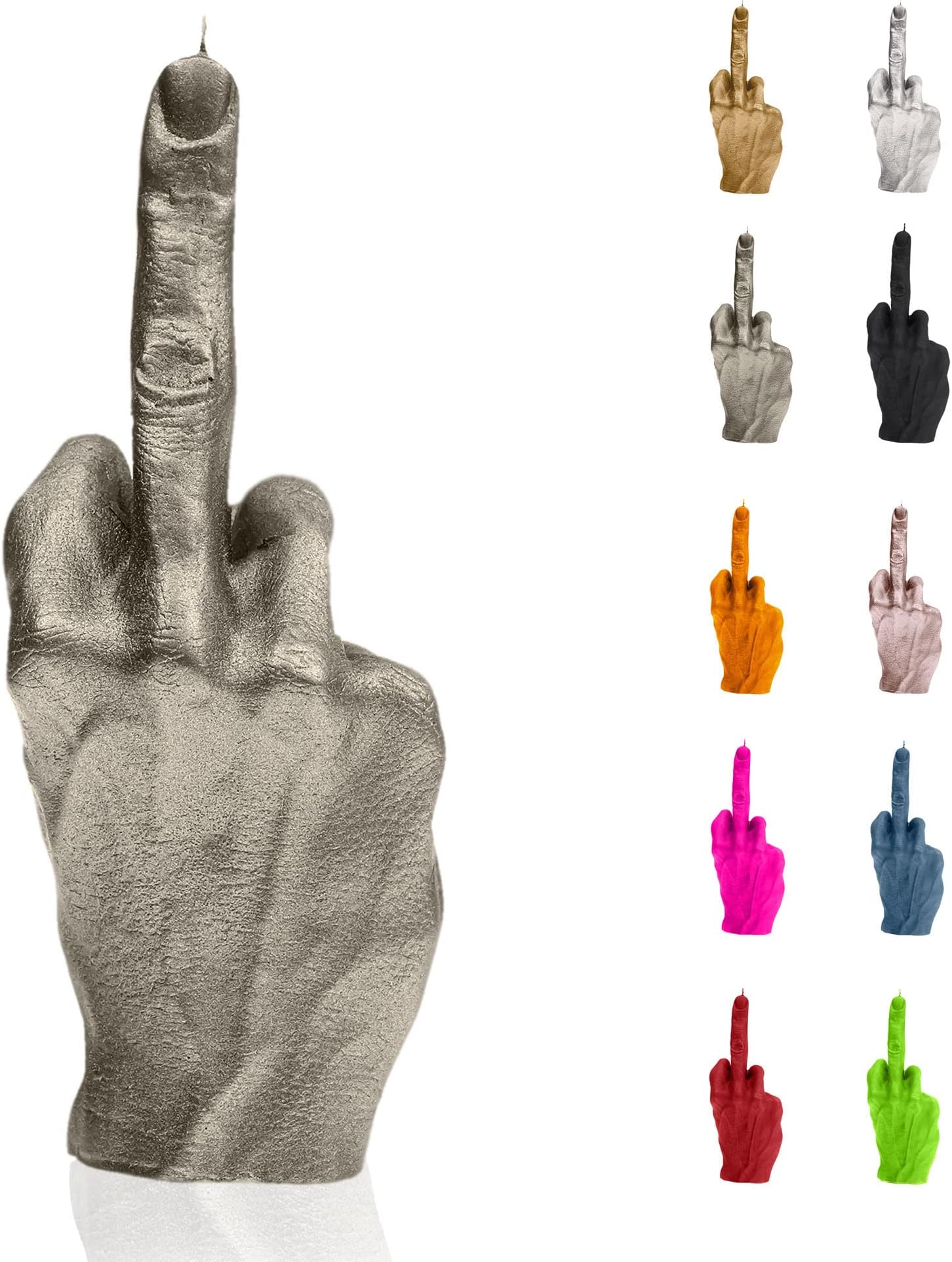 CandellanaCandellana Middle Finger Candle - Middle Finger Figurine - Cool Deco - Gothic Deco - Grunge Deco Candle - Heavy Metal Deco - Grunge Room Decor - Office Gadgets - Candle Deco - Funny Candle Hand FCK