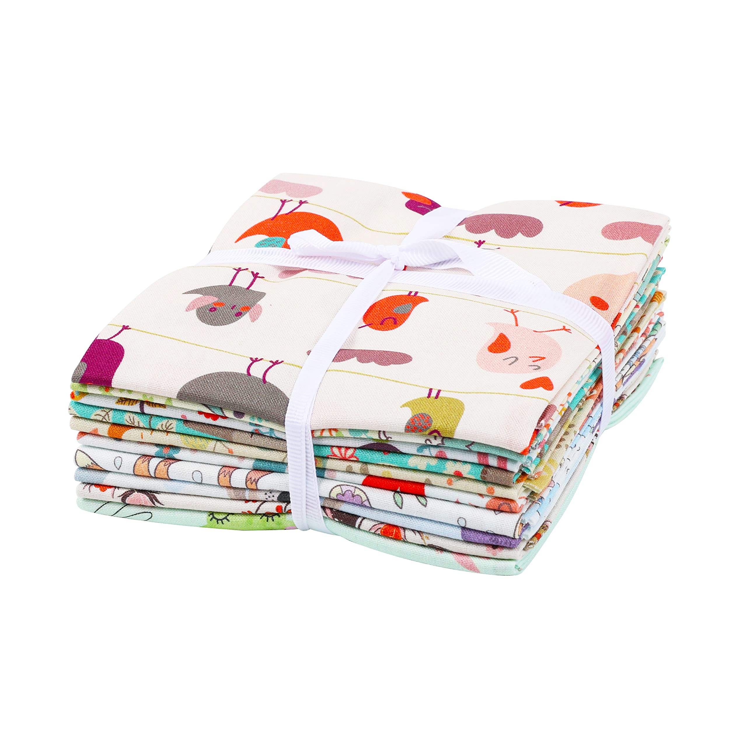 Craftido 10pcs 18”x21”(46x53cm) Fat Quarters Fabric Bundles, Medium Weight 145g, 100% Cotton Fabric for Quilting Sewing - Image 4