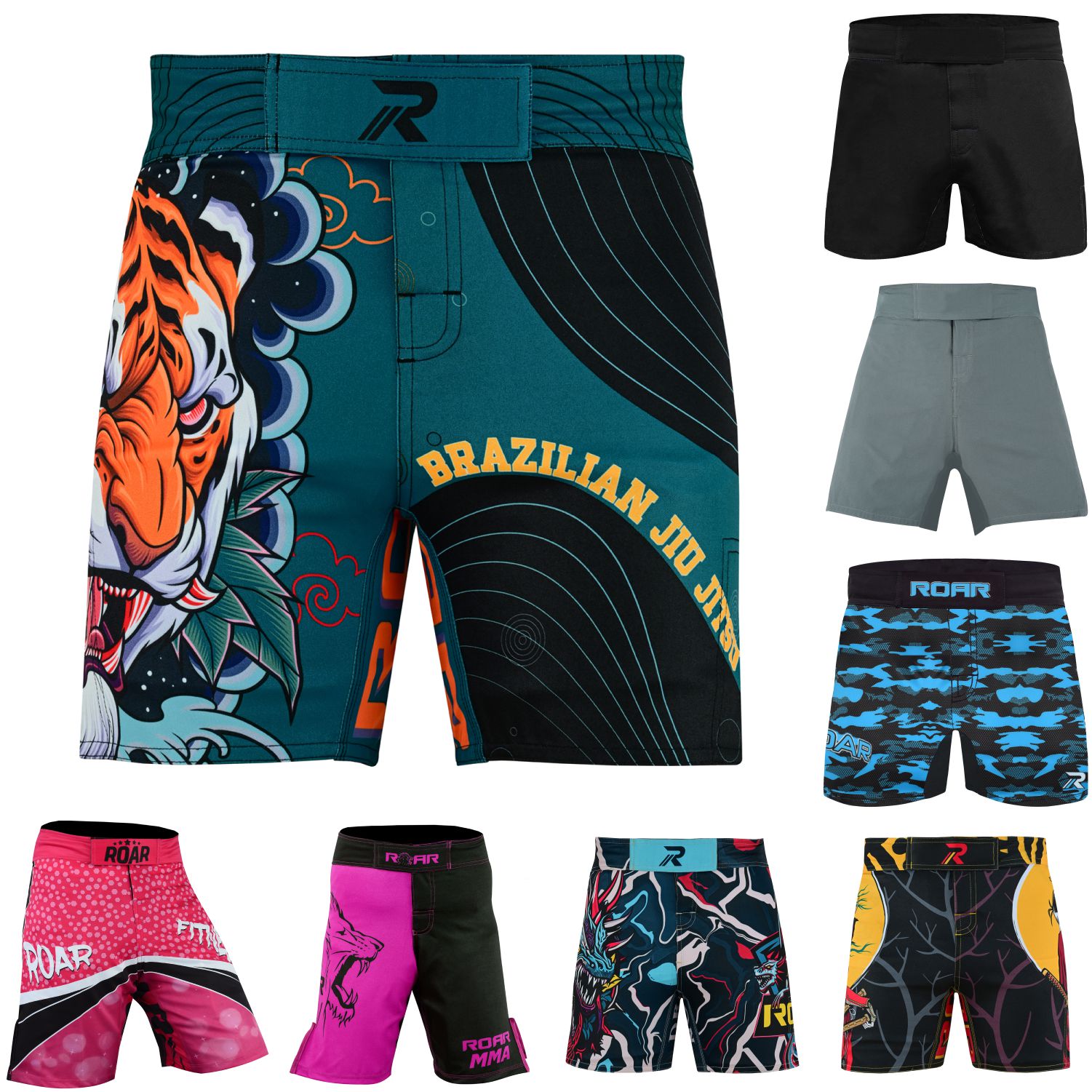 Roar Women's MMA Fight Shorts, BJJ, Muay Thai, WOD, NOGI
