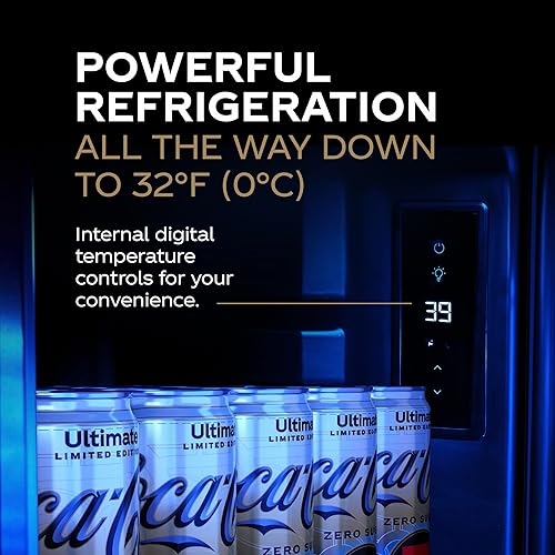 Miniatura 5 de Cooluli League of Legends Ultimate 48L Mini refrigerador  Edición Limitada Coca-Cola Exclusivo Sala de Juegos Mini Nevera, Iluminación LED Fresca,