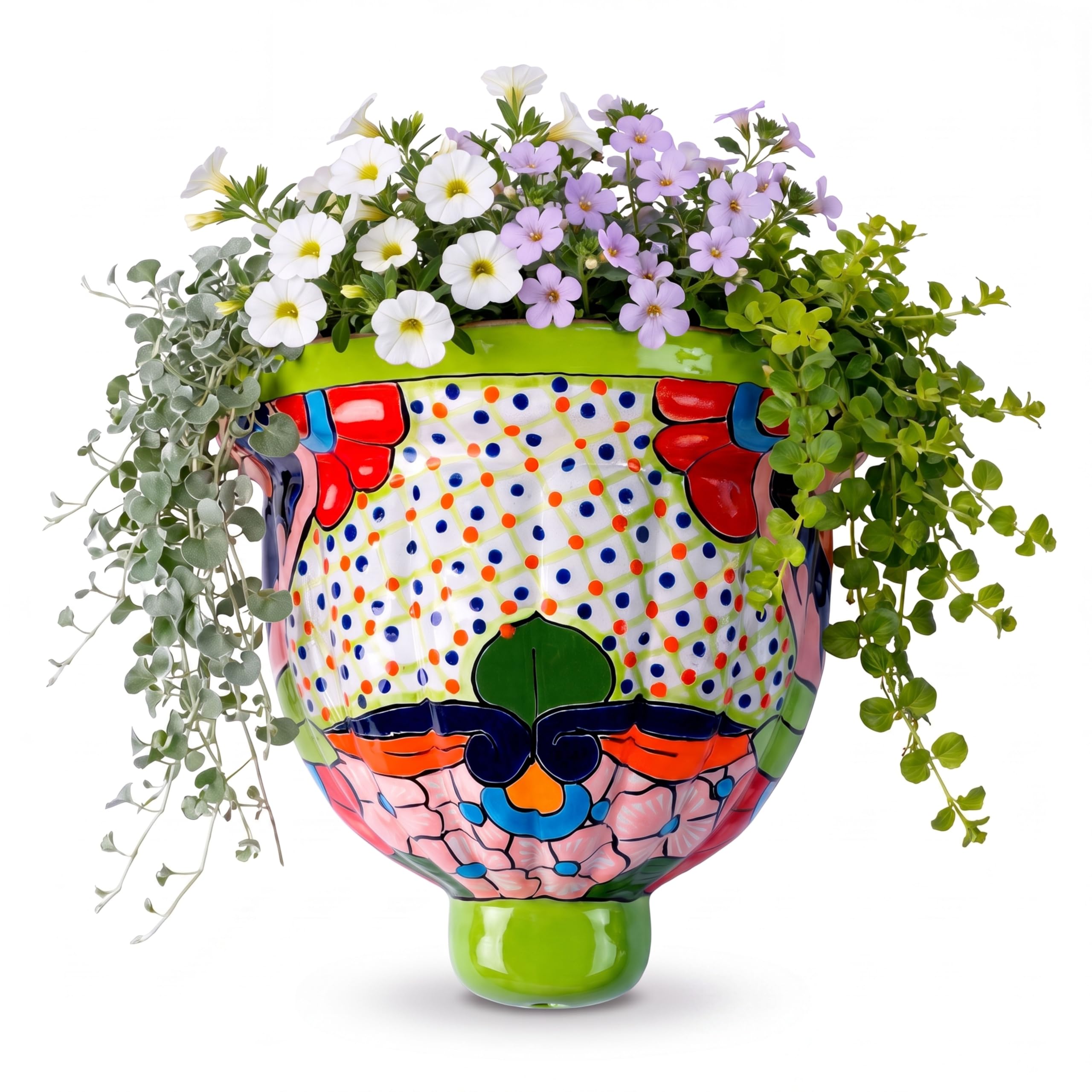 Amazon.com : COBAZUL Talavera Wall Planter - Handmade Mexican