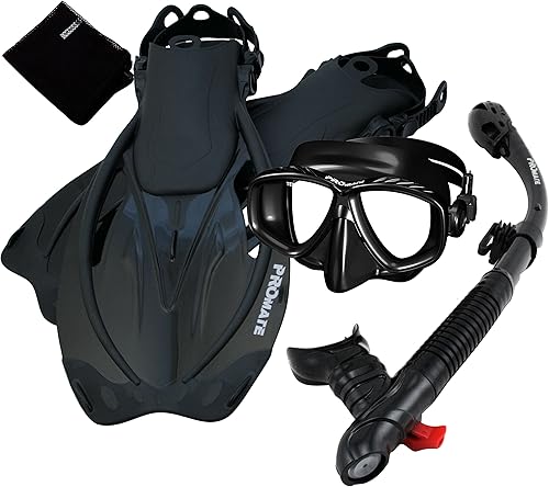 Miniatura 5 de Promate Malla de snorkel aletas de purga, máscara seco Snorkel Set (scs0097)