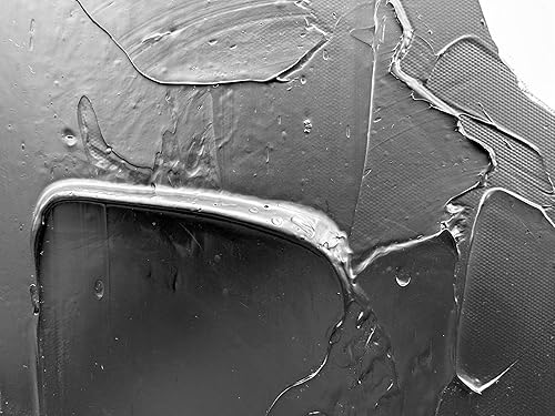 Miniatura 3 de zoinart Lienzo pintado a mano en blanco y negro, 48 x 24 pulgadas, pinturas al óleo modernas, abstractas y modernas, arte de pared con textura