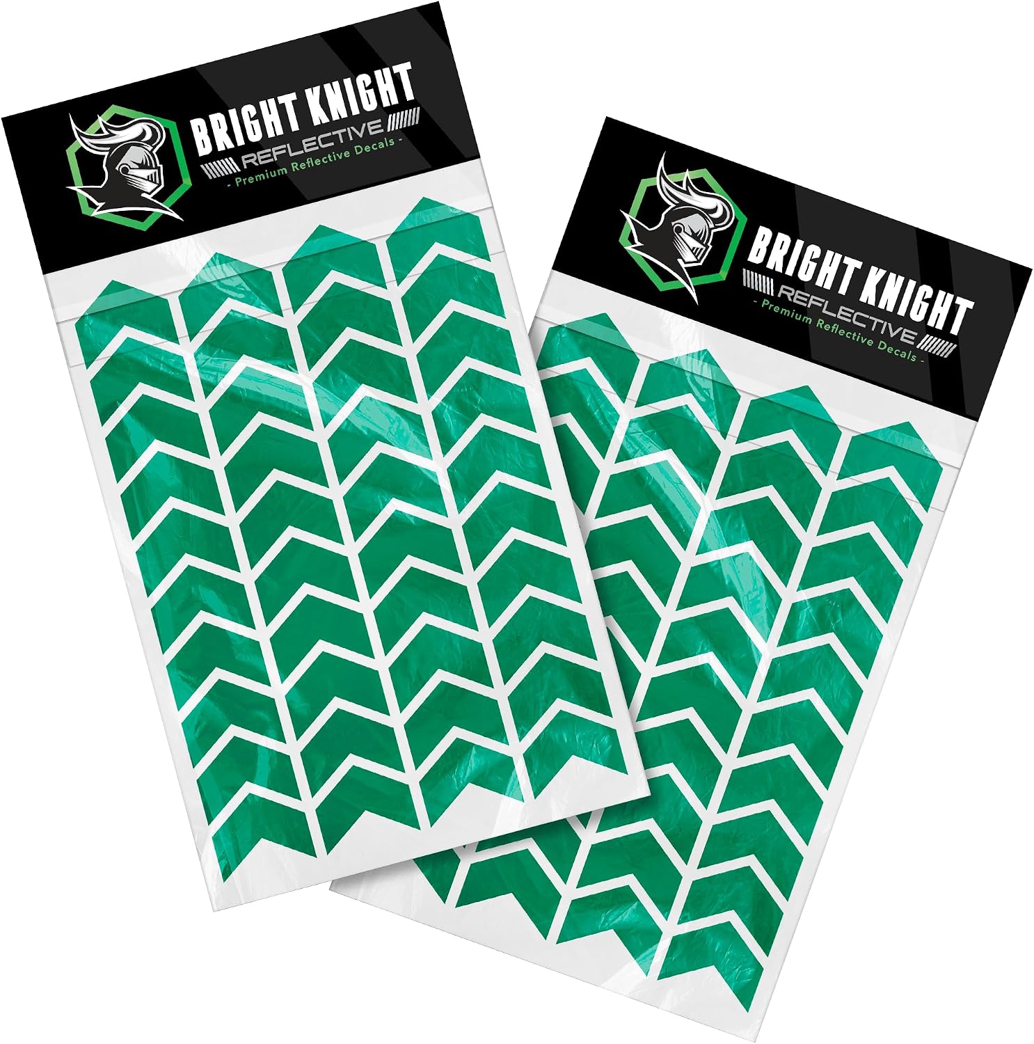 BRIGHT KNIGHT DECALS Chevron Reflective Stickers for Helmet | Pre-Cut Vinyl Hard Hat Stickers, 3M Reflector Tape Motorcycle Decals, Reflective Tape Outdoor Waterproof for High-Visibility