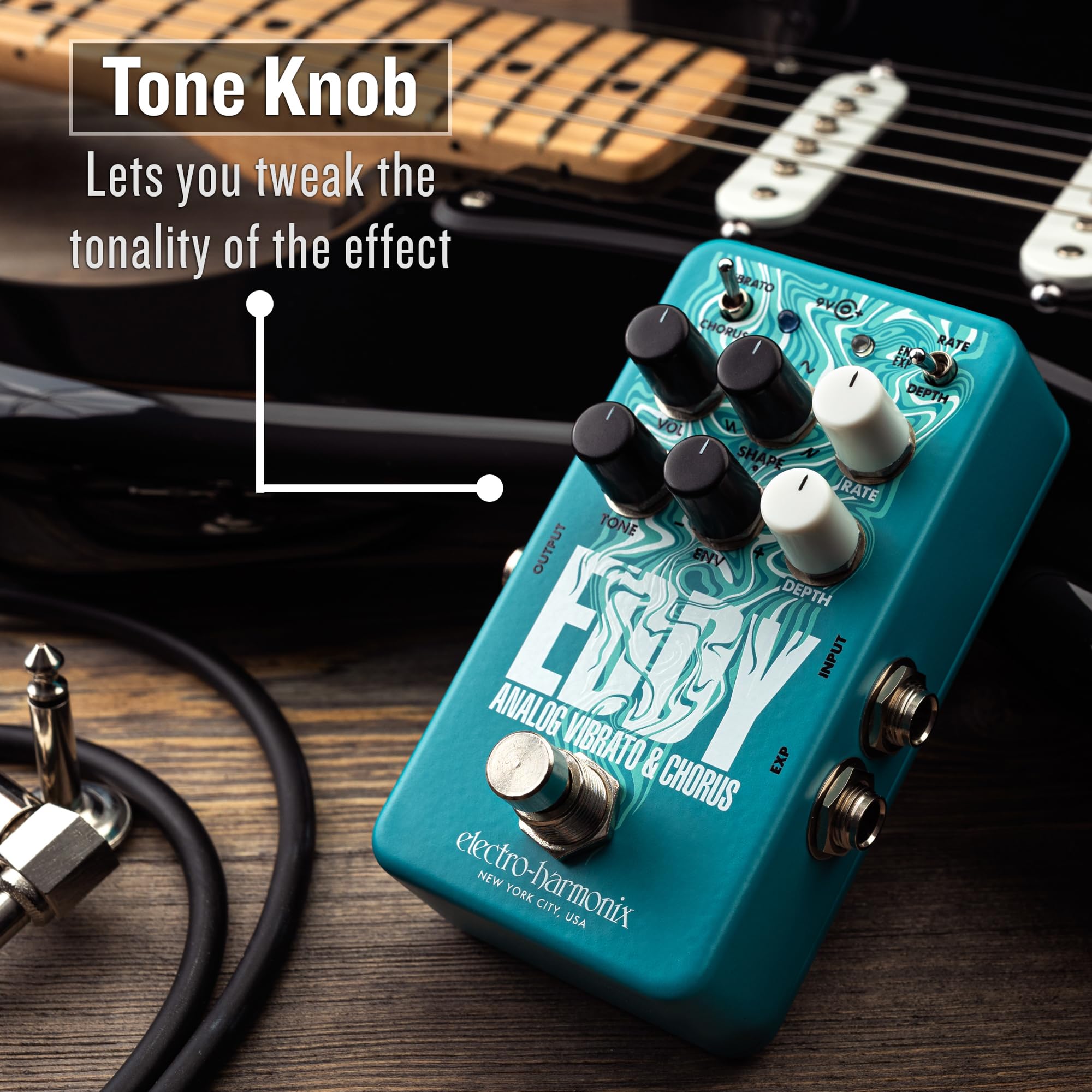 ギター Electro-Harmonix Eddy Amazon.com: Electro-Harmonix EHX Eddy Vibrato Chorus Guitar Effect