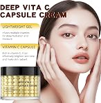 Crème du visage de la capsule de vitamine C profonde, crème faciale d'hydratant, crèmes du visage d'or de la gélule pour raffermir & Anti-rides 4.94 OZ