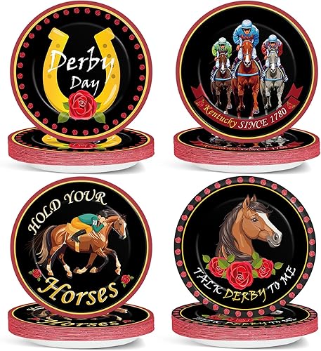 Miniatura 20 de CHUNNIN 48 Piezas Suministros de Fiesta Temática Retro de los 90 I Love The 90s - Platos Desechables de 7" Regreso a los 1990 Música para