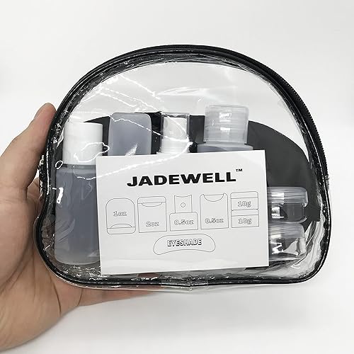 Miniatura 2 de Paquete de 4 botellas de viaje con bolsa con cremallera y recipientes aprobados por la TSA para artículos de tocador, champú, acondicionador,