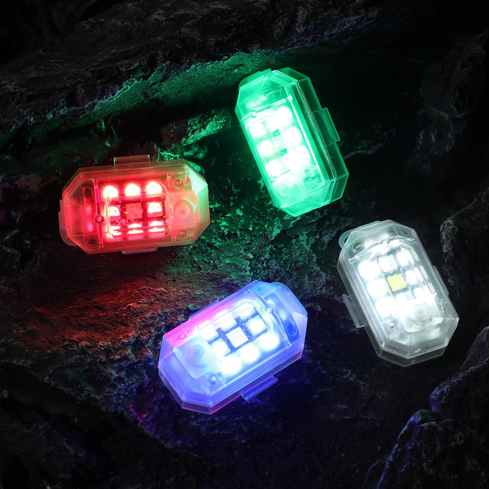 YARNOW Luce per Bicicletta Notturna ad Alta Luminosità Telecomando | Batteria 350mah, Abs ed Elettronica, Uso Esterno e Attività All’aperto