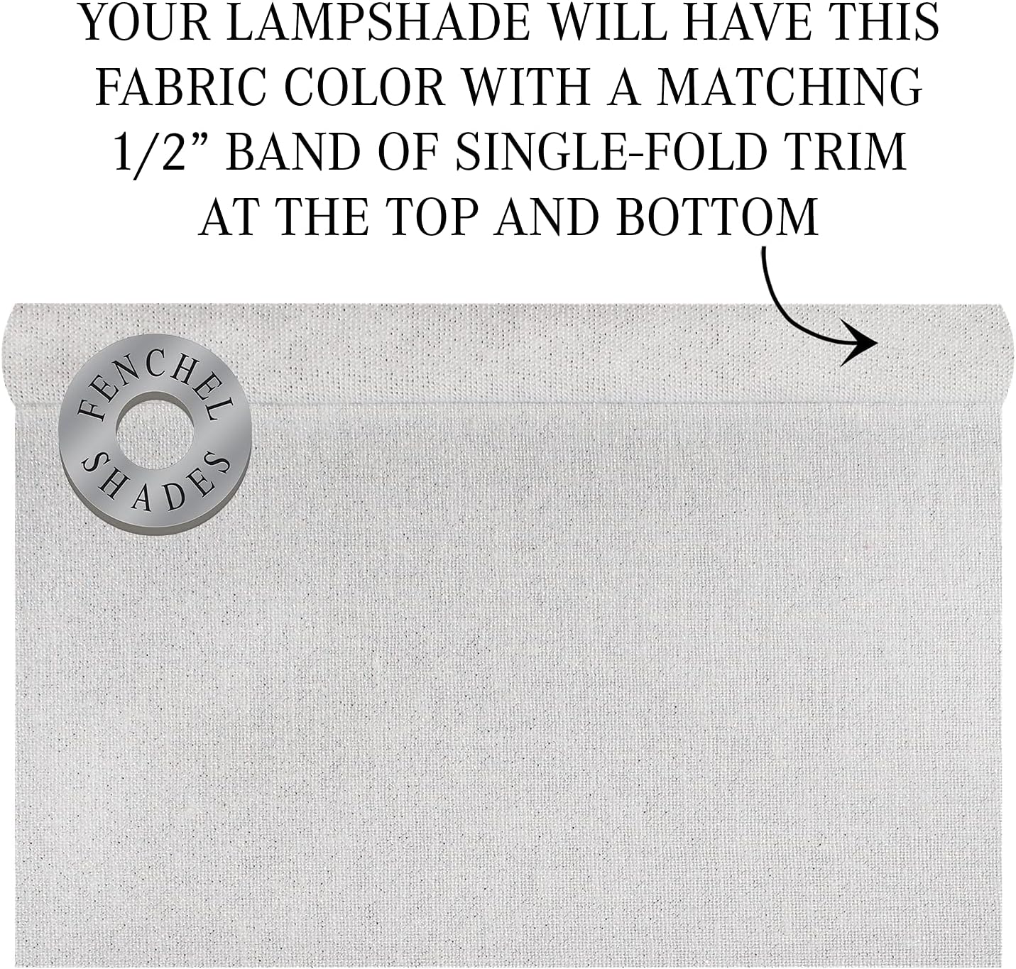 Fenchel Shades | 6.5" Top Diameter x 15" Bottom Diameter x 13 (Spider Attachment) Empire Lamp Shade - (Shimmer - Arctic Ice)