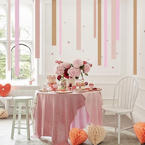 Vista 22 de 8 rollos de serpentinas de papel crepé doradas, decoración de fiesta de Año Nuevo, graduación, Navidad, arco iris, suministros de bricolaje