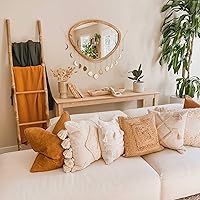 Vista 2 de dylan n duke Decoración de pared de fase lunar grande de 55 pulgadas, decoración de pared bohemia, decoración de luna, guirnalda de luna, decoración