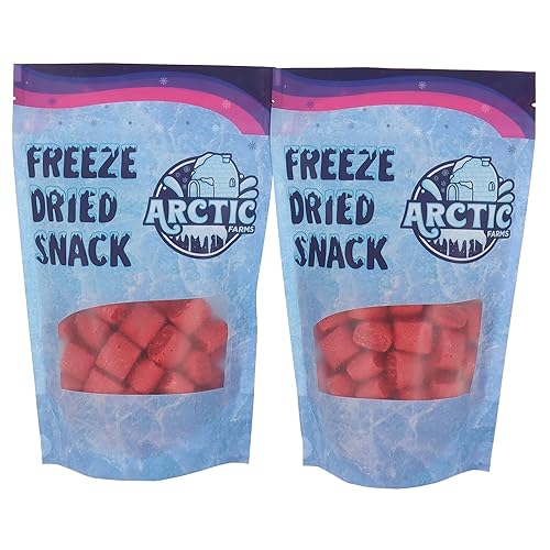 Miniatura 8 de Arctic Farms Almohadas liofilizadas con forma de explosión de caramelo en bolsa y en caja + Starburst gratis (rojo favorito, paquete de 2)