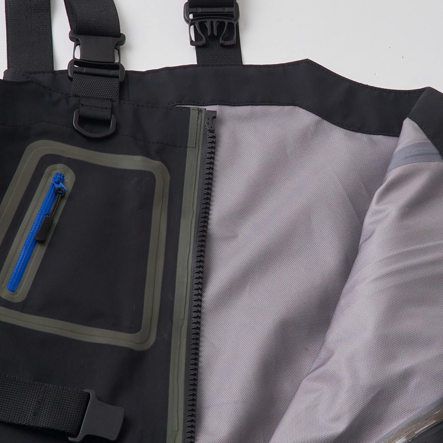 赤字覚悟双進(SOSHIN) 7659 RBB フロントオープンウェーダー ブラック 3L 妊娠中 楽ちん