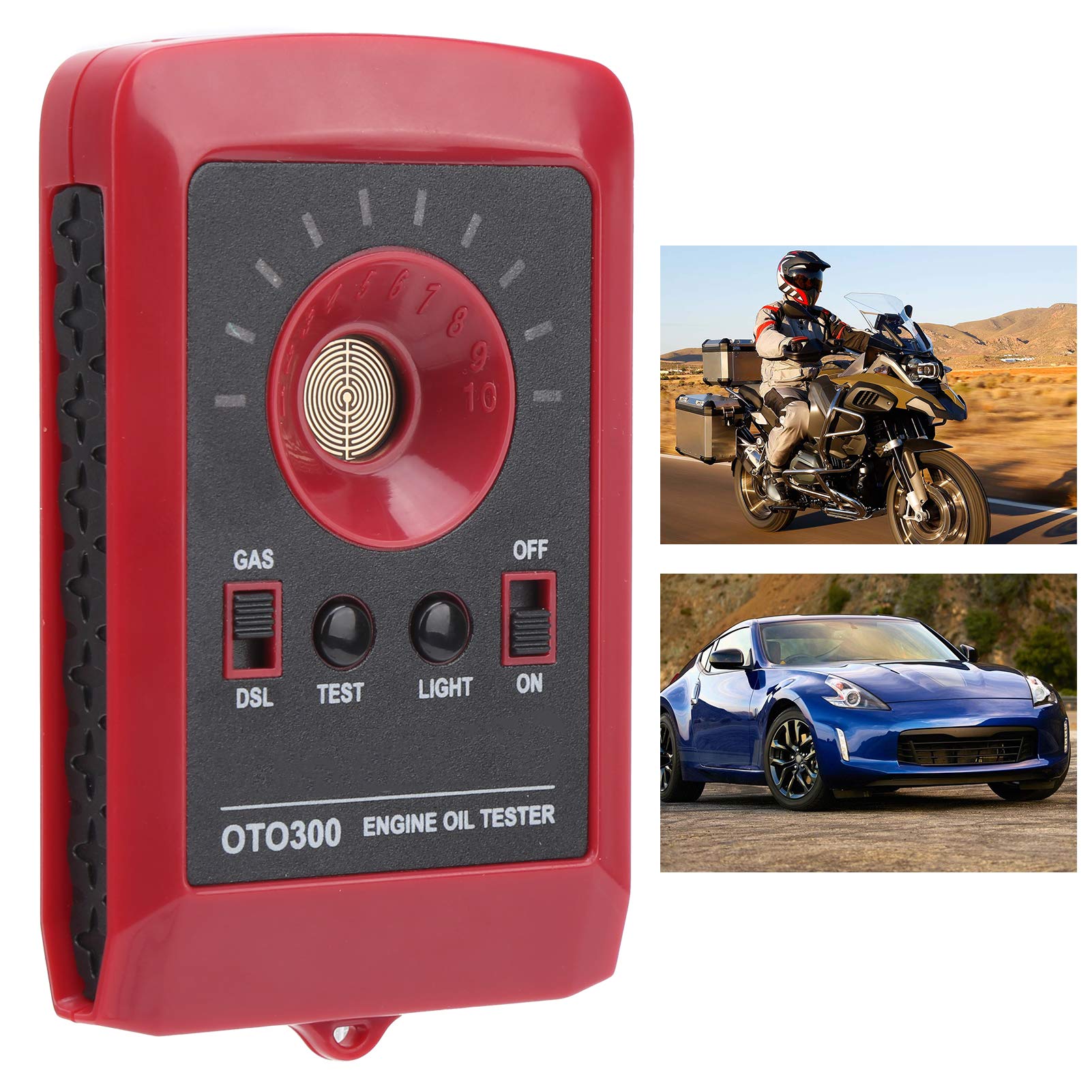 KIMISS Analizzatore di Olio Motore - Strumento di Rilevamento Gas e Lubrichek Con LED per Moto