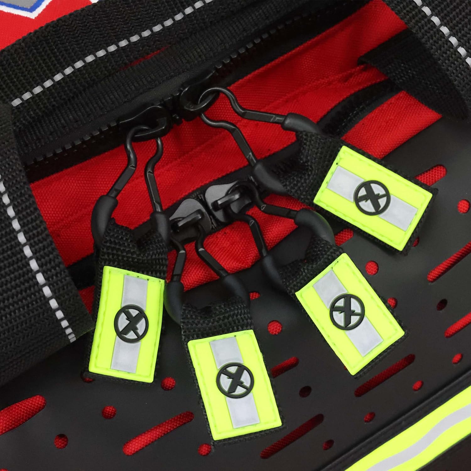 Lightning X Personalized EMT Trauma Bag – Large ALS Medical Bag with 6 Color-Coded Pouches, MOLLE Panel, Waterproof Bottom, Reflective EMS Gear, Custom Embroidered Name or Logo | LXMB35