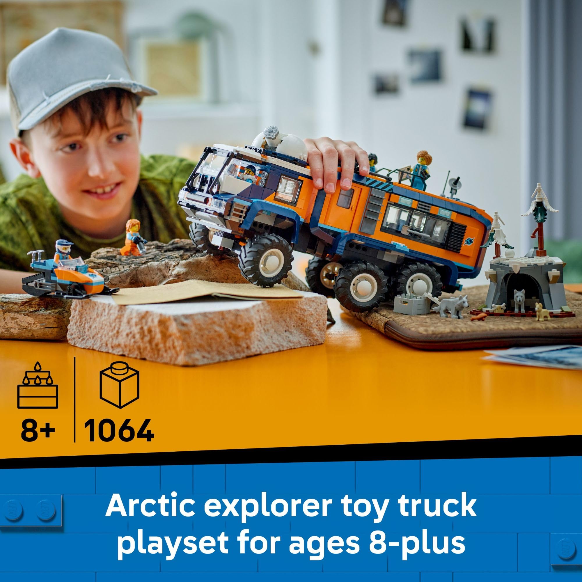 LEGO City Arctic Explorer Science Lab Truck Building Toy - STEM