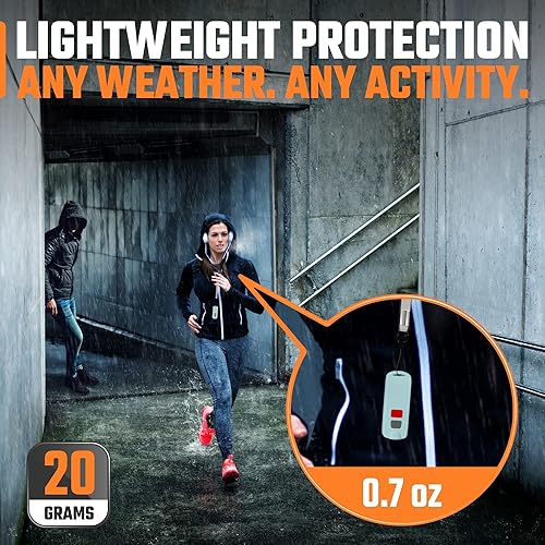 Miniatura 3 de WETEN - Llavero de alarma personal de defensa personal para mujer, recargable por USB, impermeable, 130 dB, botón de pánico de seguridad, silbato de