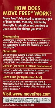 Schiff Move Free Advanced, Joint Health Supplement with Glucosamine and Chondroitin, 80 Count