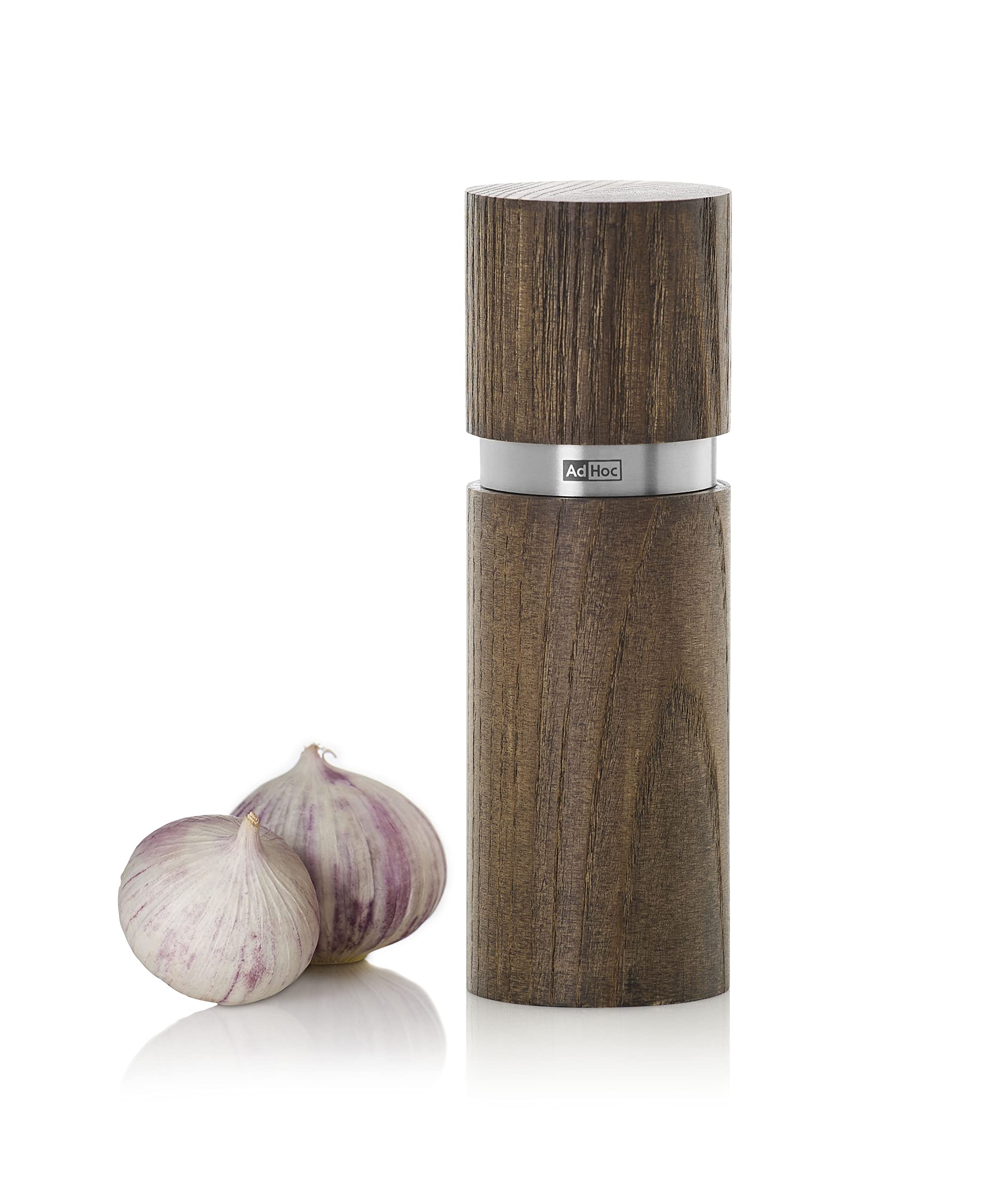 Levo Pepper/Salt Mill With Ceramic Grinder - Ash Wood & Stainless Steel, 6.5 Cm Diameter, 27 Cm Height