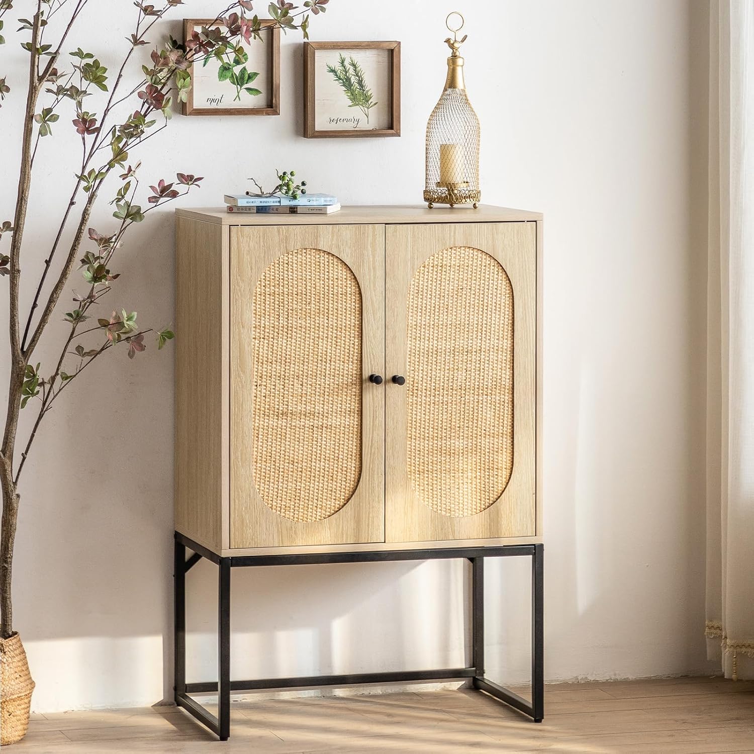 MATICO Wood Storage 41.3"(H), Freestanding Pantry Locker