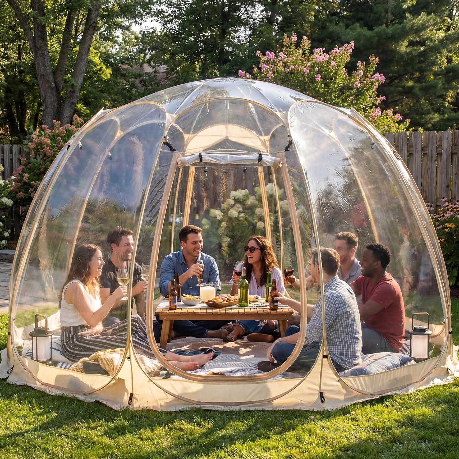 Pop-Up Bubble Tent,A Big Tent that Can Accommodate 12 People,is Cold-Proof, Wind-Proof and Rain-Proof, Suitable for Outdoor Parties and Activities in Cold Weather