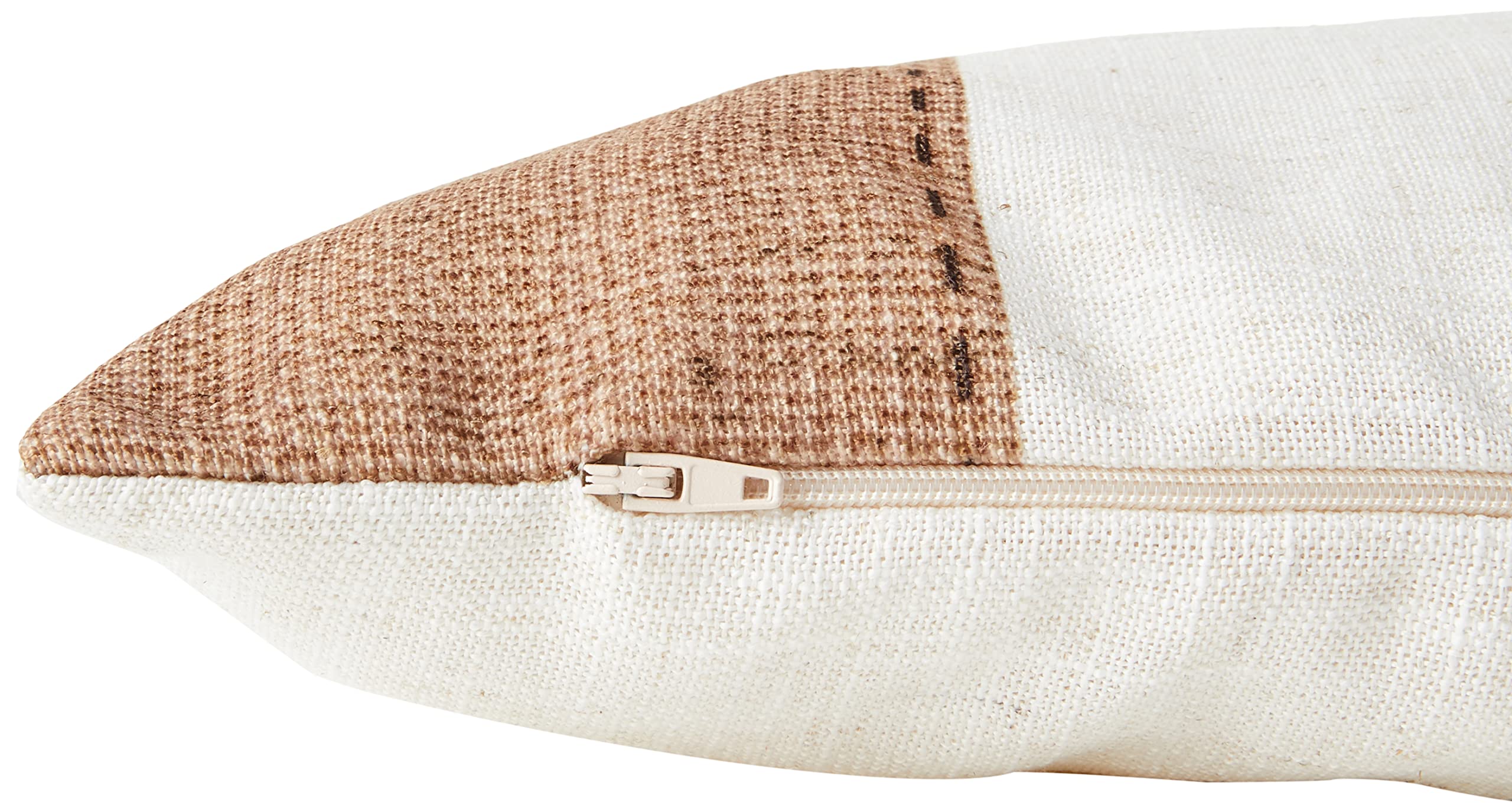 Evans Litchfield Copricuscino in iuta con cervo, bianco, 43 x 43 cm