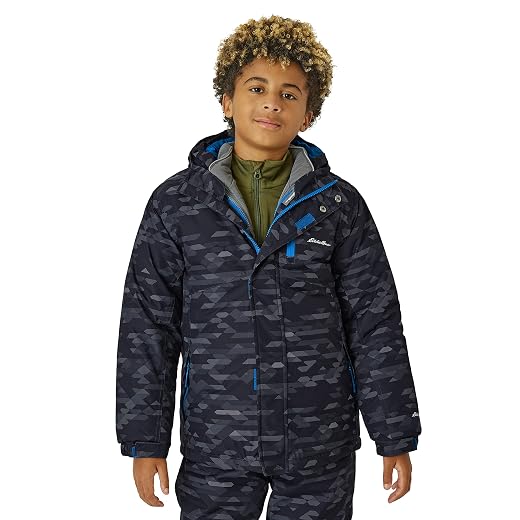 Eddie Bauer Kids' Ski Jacket - Waterproof 3 in 1 Insulated Coat with Removable Shell Jacket for Boys and Girls (3-16)