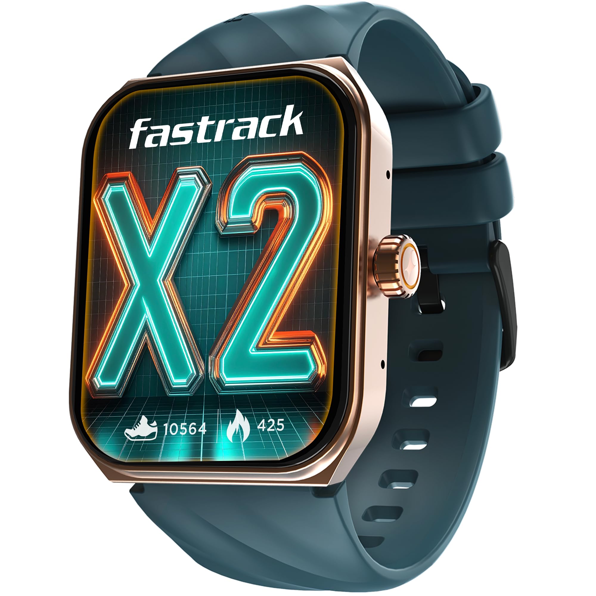 Fastrack New Limitless X2 Smartwatch|1.91" UltraVU with Rotating Crown|60 Hz Refresh Rate|Advanced Chipset|SingleSync BT Calling|NitroFast Charge|100+ Sports Mode & Faces|Upto 5 Day Battery|IP68,Teal-image-13