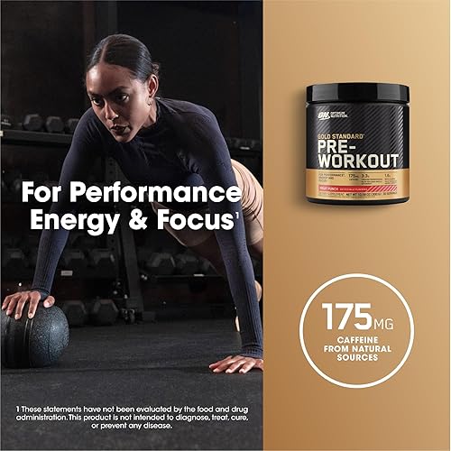 Miniatura 4 de Suplemento Dorado Estándar para antes del entrenamiento Optimum Nutrition para 30 porciones 106 onzas 2730505 1 1