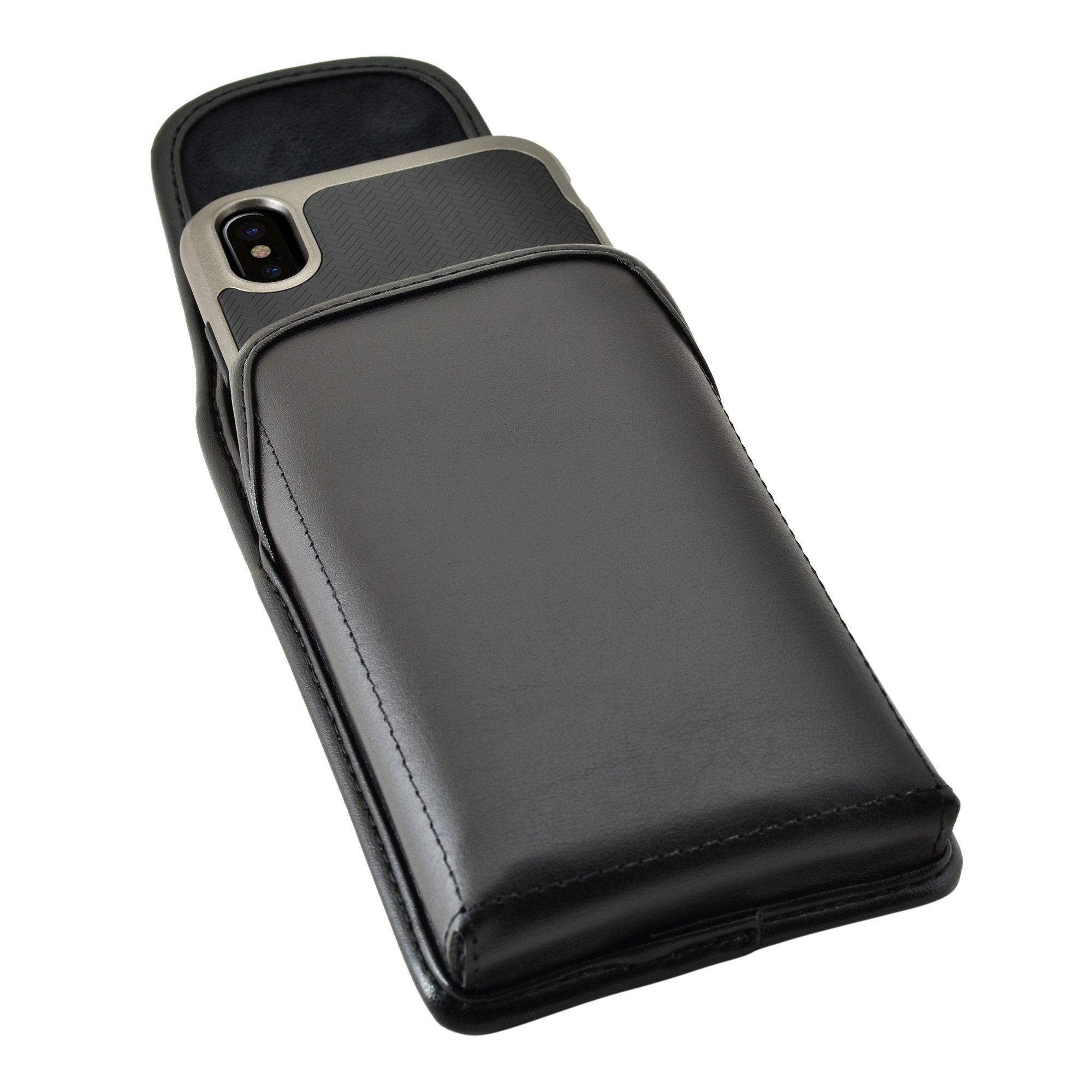 Étui Ceinture Rotatif 360° Pour IPhone 11 Pro Max (2019) - Clip Réglable, Cuir Synthétique, Noir