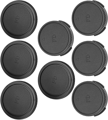 Miniatura 6 de Goshyda Juego de tapa frontal de cámara y tapa de lente trasera, para lente y cuerpo de Canon FD, peso ligero de tamaño pequeño, accesorios de