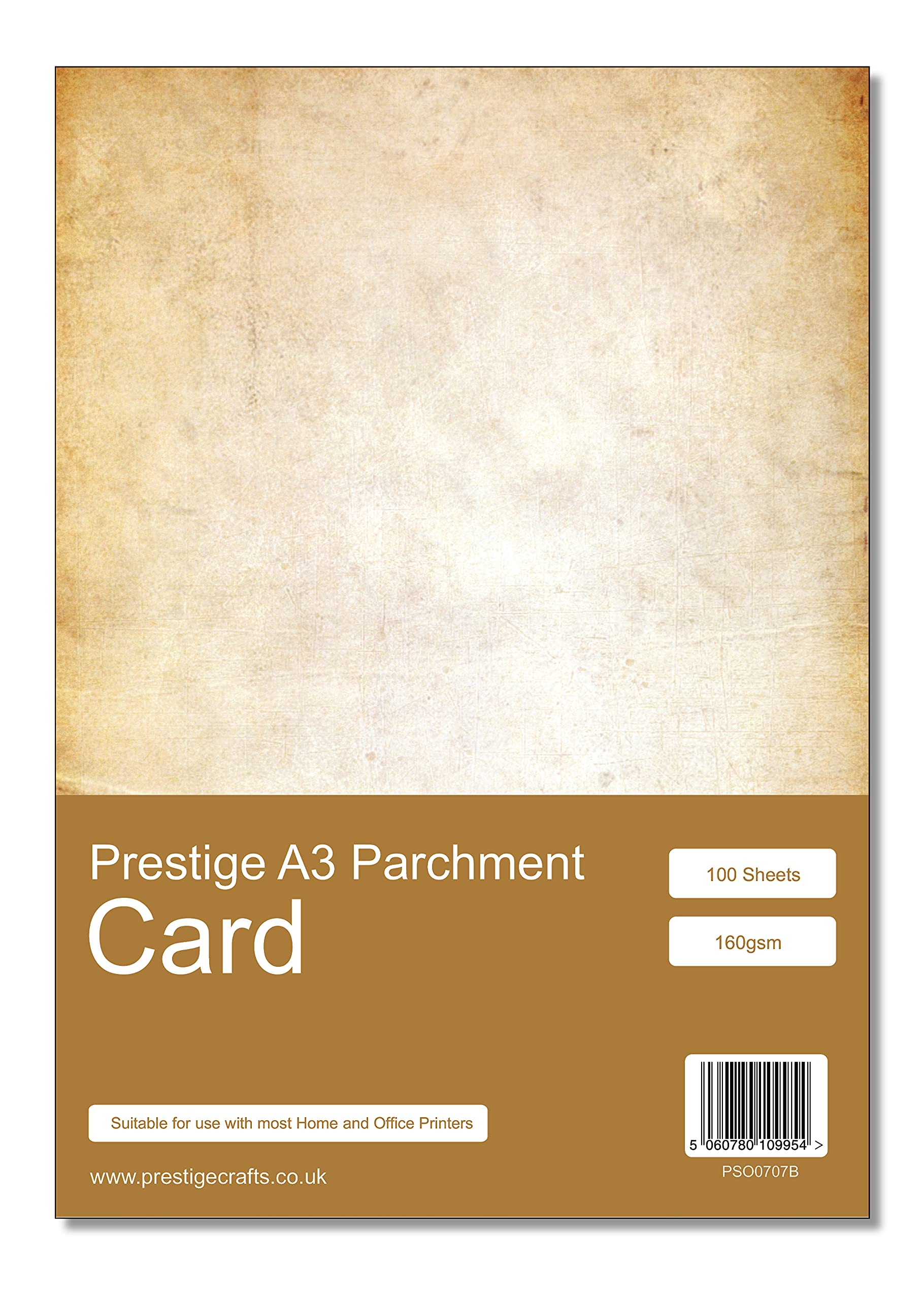Prestige Old Style - Antique Vintage - Parchment Card - Craft - Menu - A3 Size - 160gsm - 100 Sheets