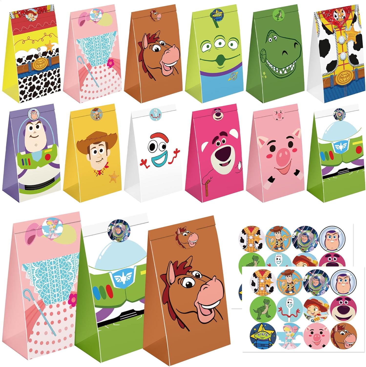 24PCS Toy Inspired Story Party Bags – Toy Theme Birthday Party Favors Decoration Cartoon Goodie Gift Candy Bags with 12 Patterns for Kids 24PCS Toy Inspired Story Party Bags – Toy Theme Birthday Party Favors Decoration Cartoon Goodie Gift Candy Bags with 12 Patterns for Kids