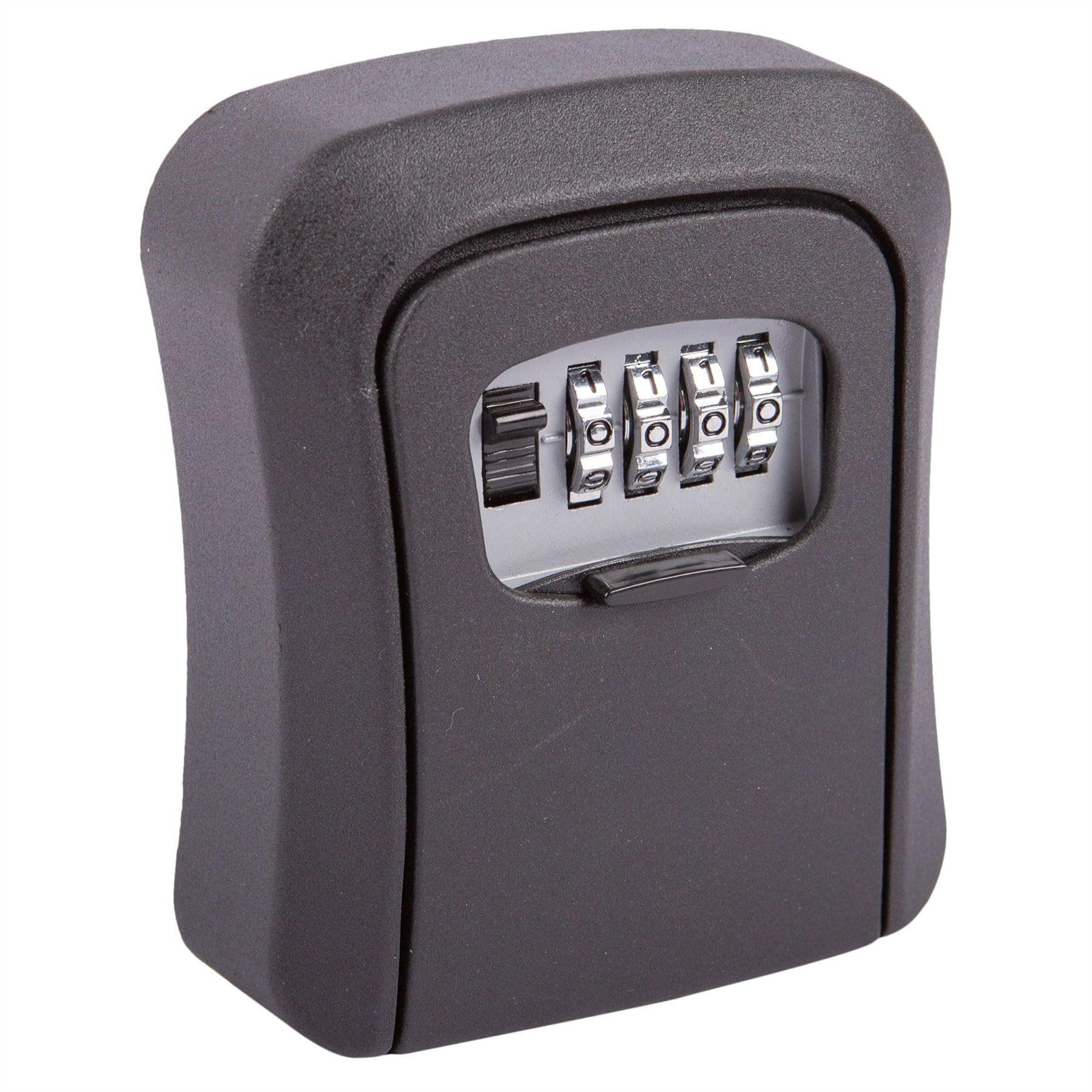 Hamble Black Pro User Key Safe Combination Lock Box, Metal Cash Deposit Box