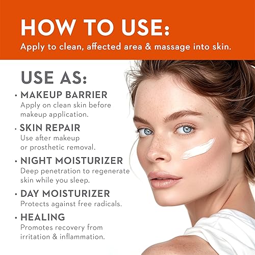 Miniatura 3 de EDAP+ Skin Barrier & Repair Cream Fórmula base fuerte con vitamina E, D, A y pantenol (4 onzas)