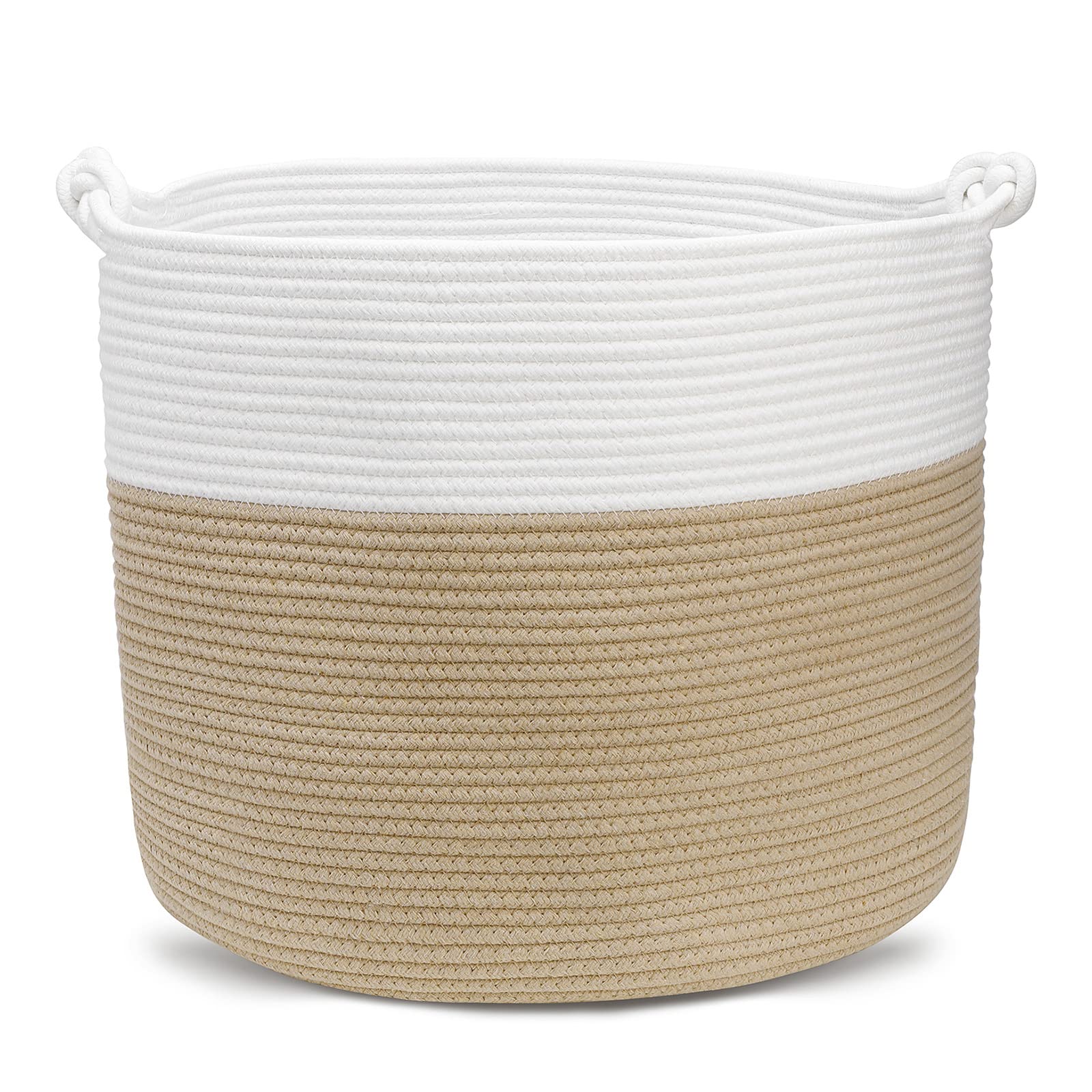 Panier à linge en corde de coton bac de rangement sac à linge pour jouets