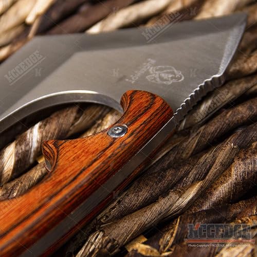 Miniatura 3 de Cuchillo táctico, cuchillo de caza, cuchillo de supervivencia, hacha de mano de espiga completa, cuchillo de hoja fija, bandera estadounidense,