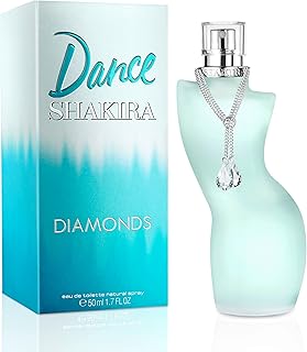 Shakira, Perfumes, Dance Diamonds by Shakira, Eau de Toilette para Mujer, Larga duración, Fragancia femenina, fresca y con encanto, Notas frutales, florales y de ámbar, Optimo uso diario, 50 ml
