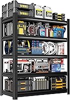 Vista 11 de Estantería de garaje de 59 pulgadas de ancho, estantería resistente de 5 niveles, estantes de almacenamiento de metal ajustables de 3000 libras