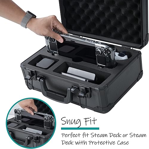 Miniatura 3 de D DACCKIT Funda de transporte para Steam Deck - Estuche de almacenamiento para consola de vapor y accesorios