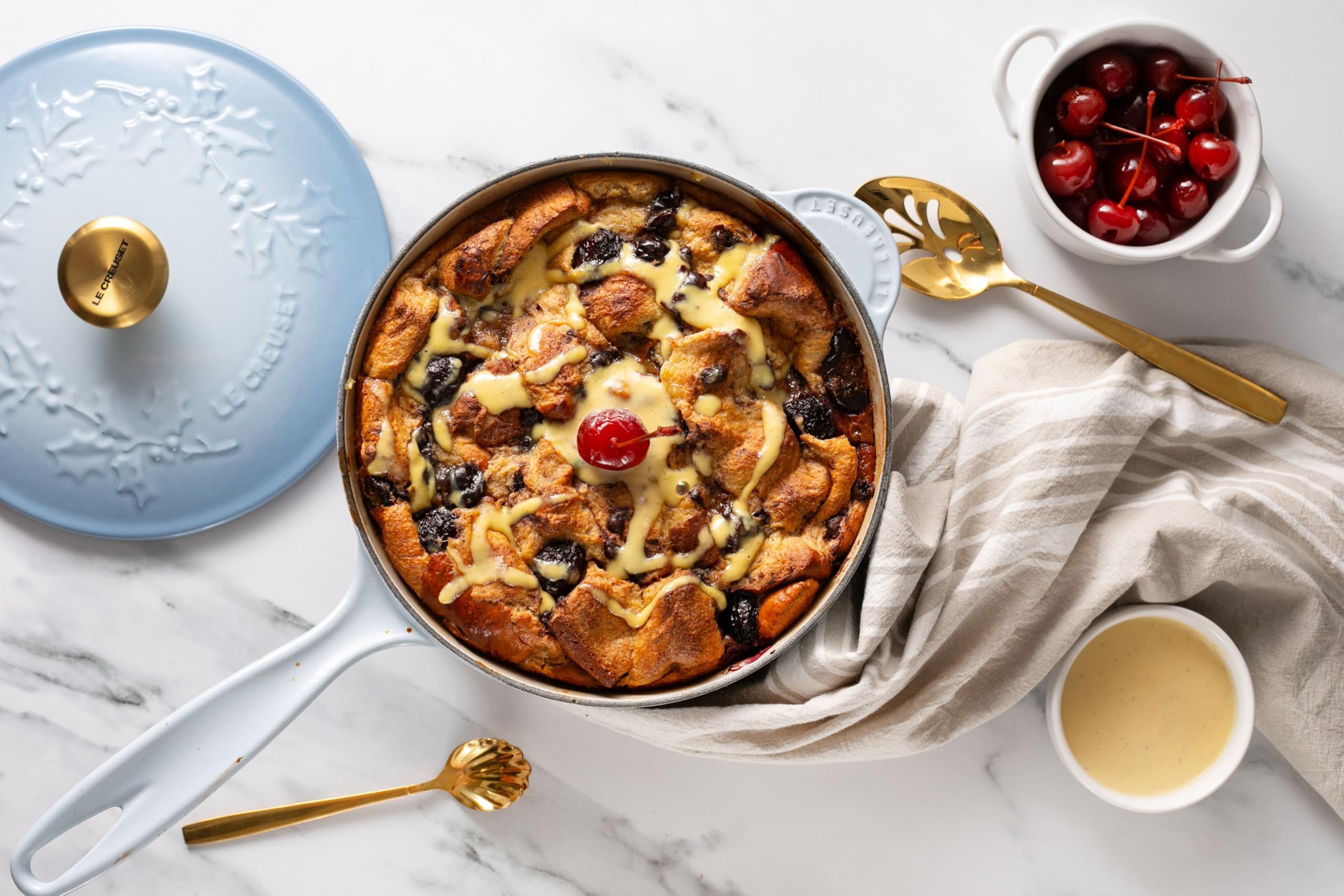 Le Creuset Coastal Blue Saucier - Enameled Cast Iron -6