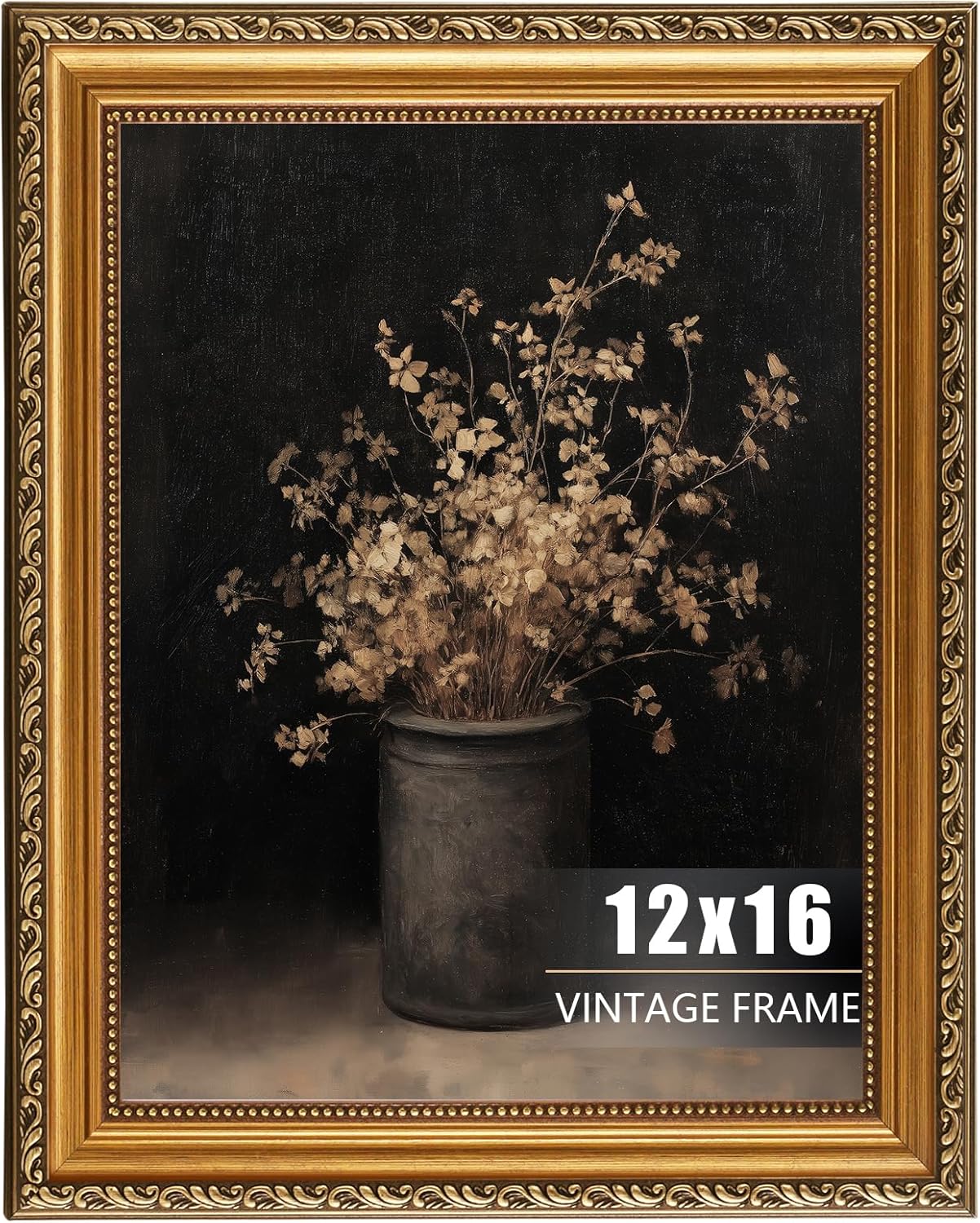 uniro Vintage Picture Frame, Ornate Gold Picture Frames for Wall Hanging And Tabletop Display, Antique Photo Frame 5 x 7 for Retro Home Decor, Bedroom, Vintage Frames - 2 Pack