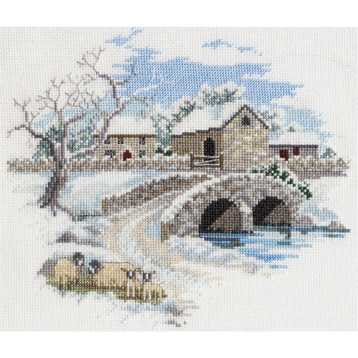 Countryside - Winterbourne Farm Cross Stitch Kit by Derwentwater Designs