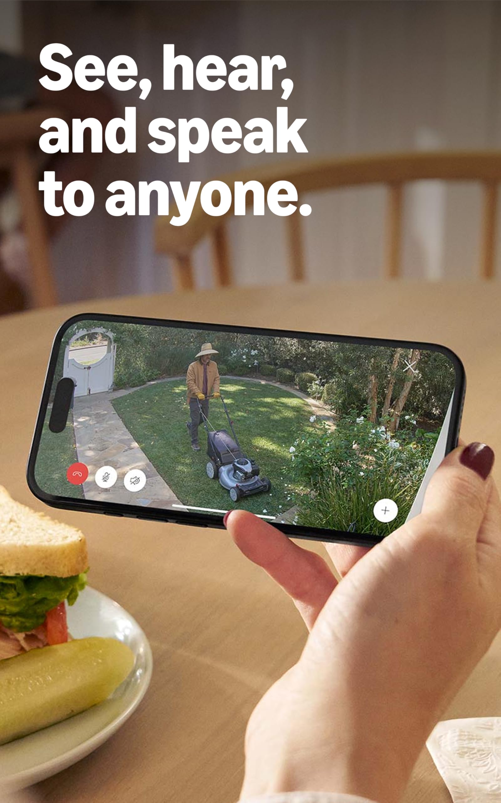 Ring Outdoor Cam (Stick Up Cam) | Weather-Resistant Outdoor Camera, Live View, Color Night Vision, Two-Way Talk, Motion alerts, Works with Alexa | White