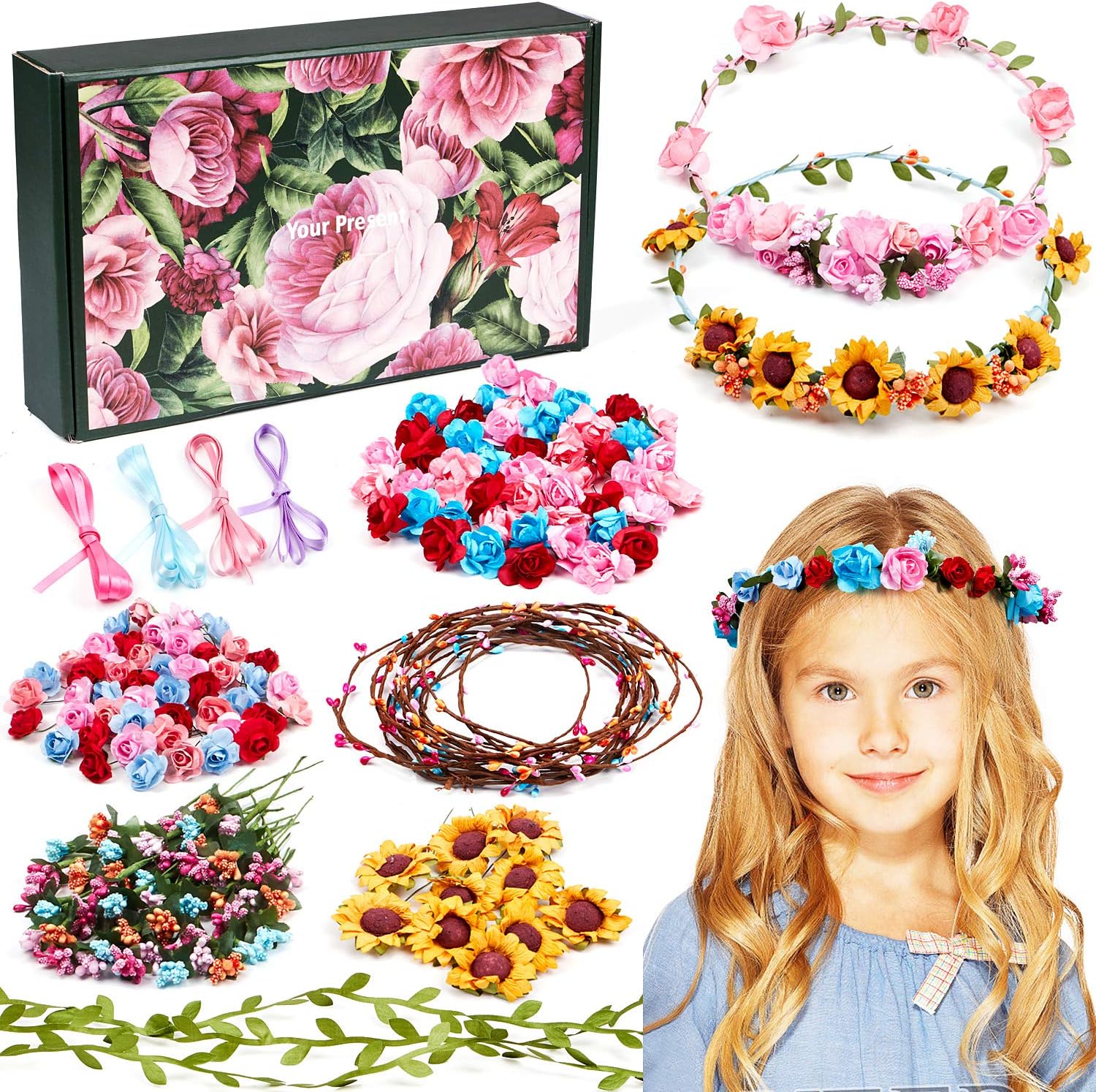 Baker Ross Glitzerklebestifte 24 Stück | Für Kinder Bastelarbeiten | 8 Farben