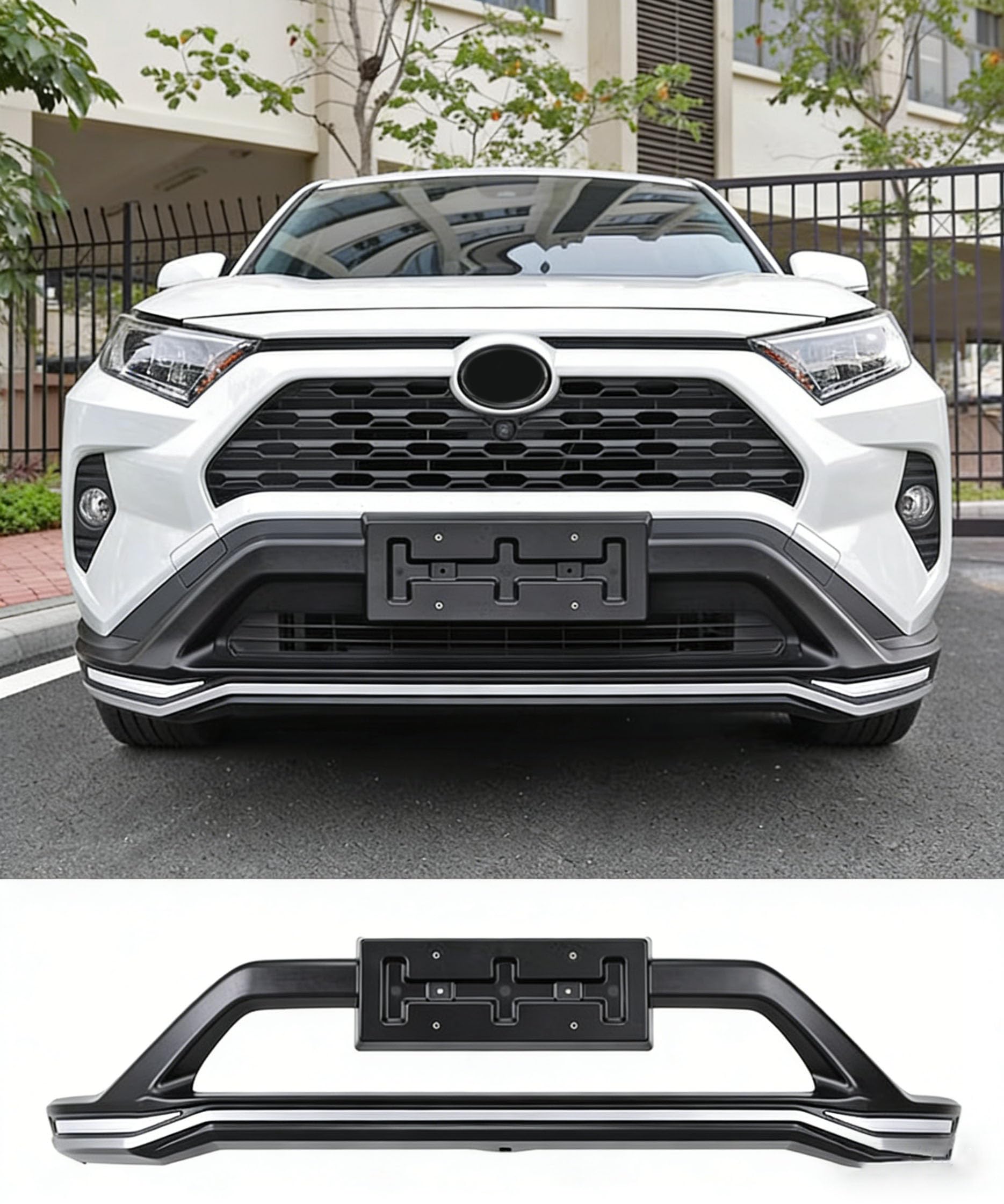 Amazon | ERMUCEN RAV4 50系 ブルバー ショートタイプ＆スキッド