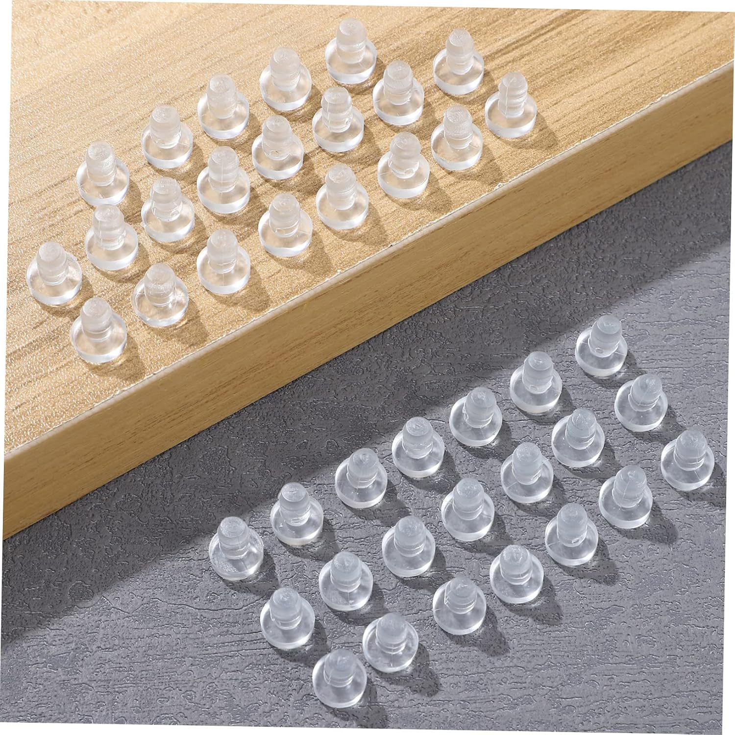 200 Pcs Stem Bumpers with Stem for Cabinet Doors